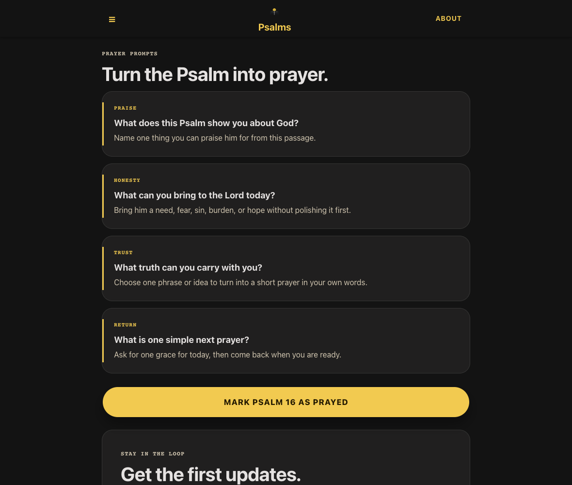 Pray The Bible prayer prompts